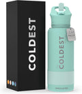 Coldest Insulated Water Bottle with Straw Lid - 32 oz Oceanic Green