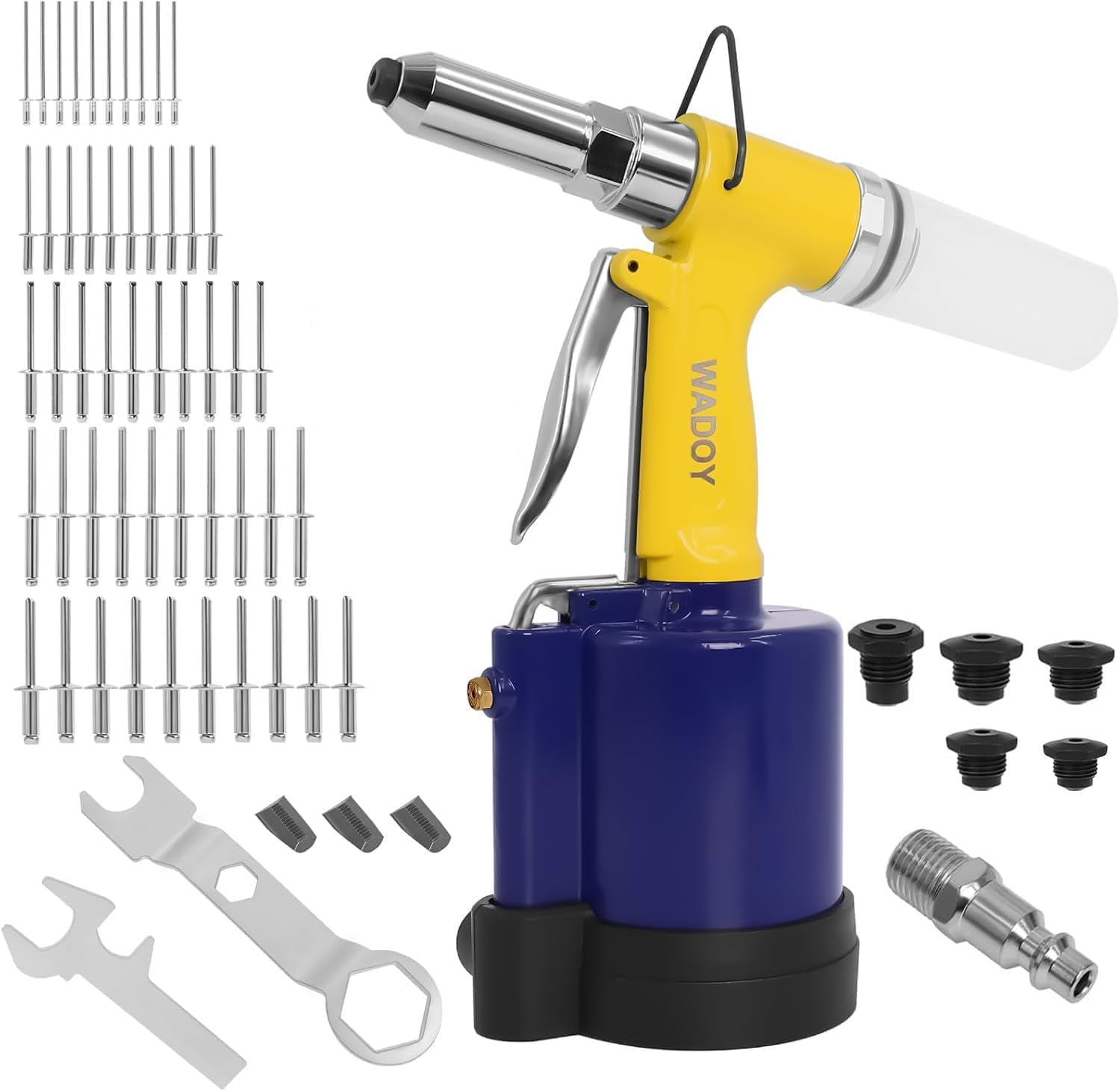 Heavy Duty Air Rivet Gun Tool Set for Automotive and Industrial Use