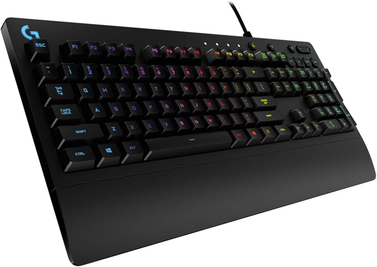 Renewed Logitech G213 Gaming Keyboard - Vibrant Lighting