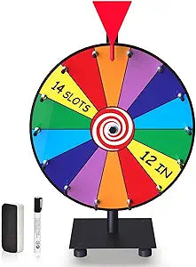 12-inch Spinning Prize Wheel for Carnival Games and Events