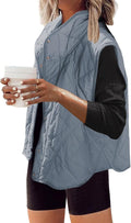 Womens Puffer Vest Quilted Lightweight Oversized Outerwear