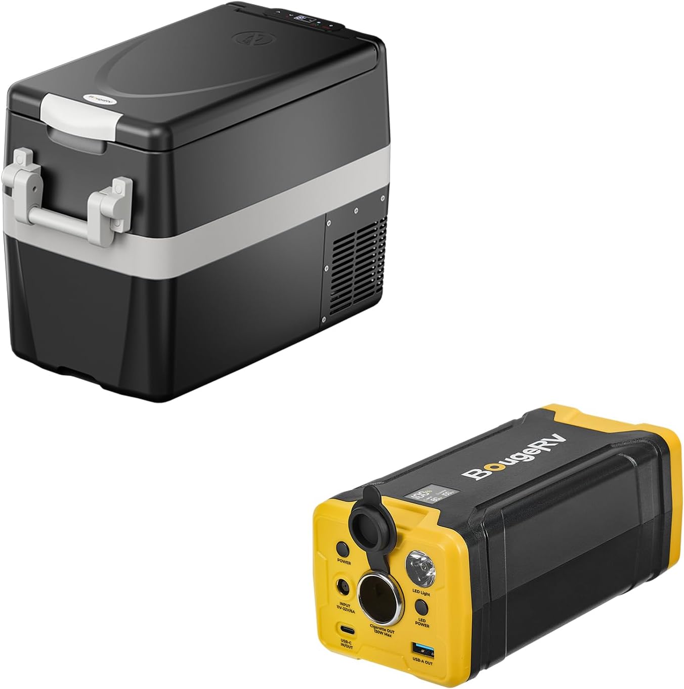Portable Power Station & 12V Car Fridge Combo by BougeRV