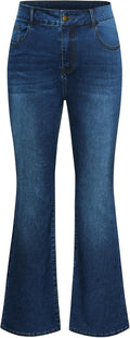 Wide Flared Jeans High Waisted Stretchy Bell Bottoms - Flattering