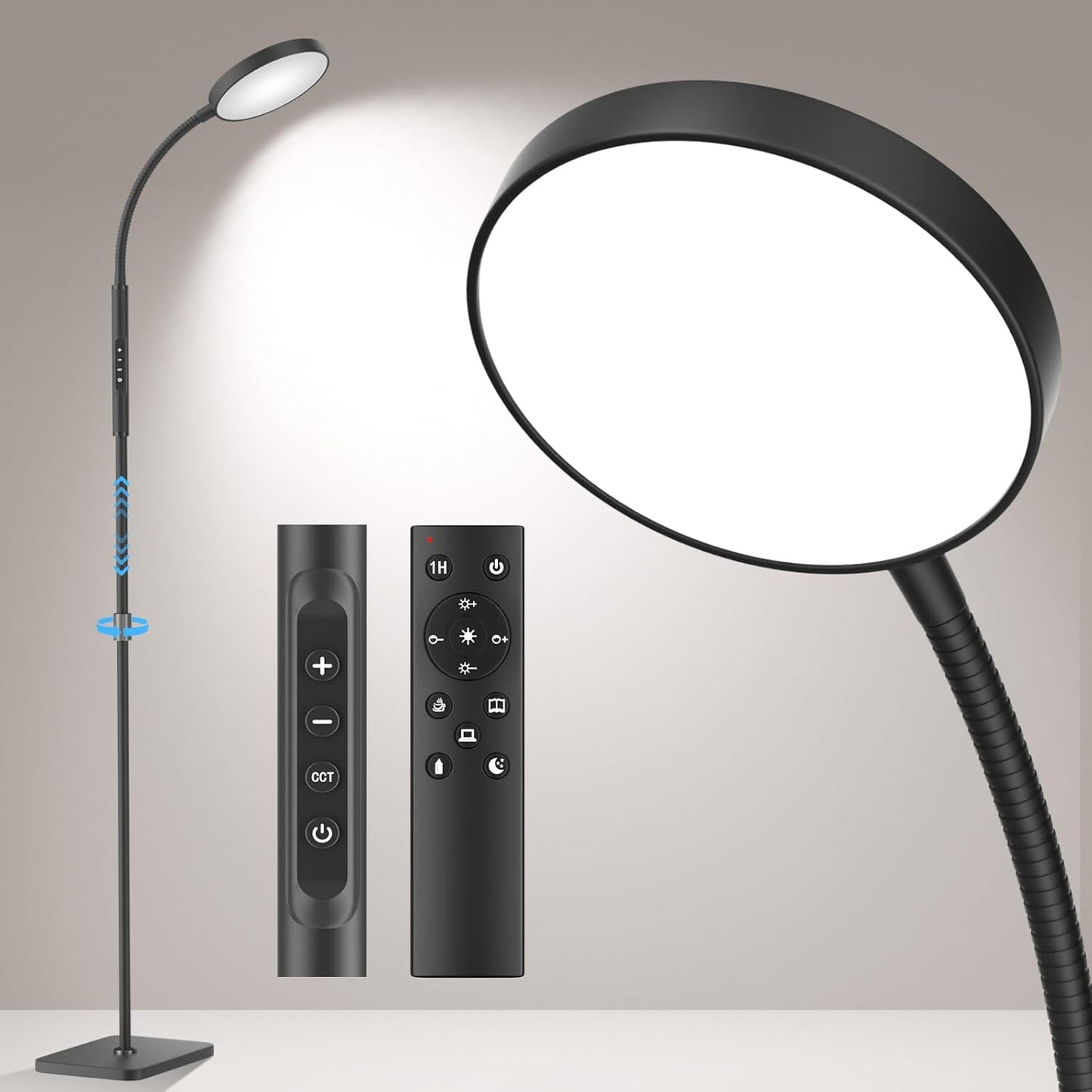 Adjustable Height Floor Lamp for Living Room and Bedroom