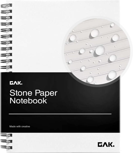 Waterproof Stone Paper Notebook - College Ruled, M Size - GAK.