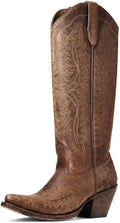 Casanova Embroidered Snip Toe Knee High Boots - Stylish Support