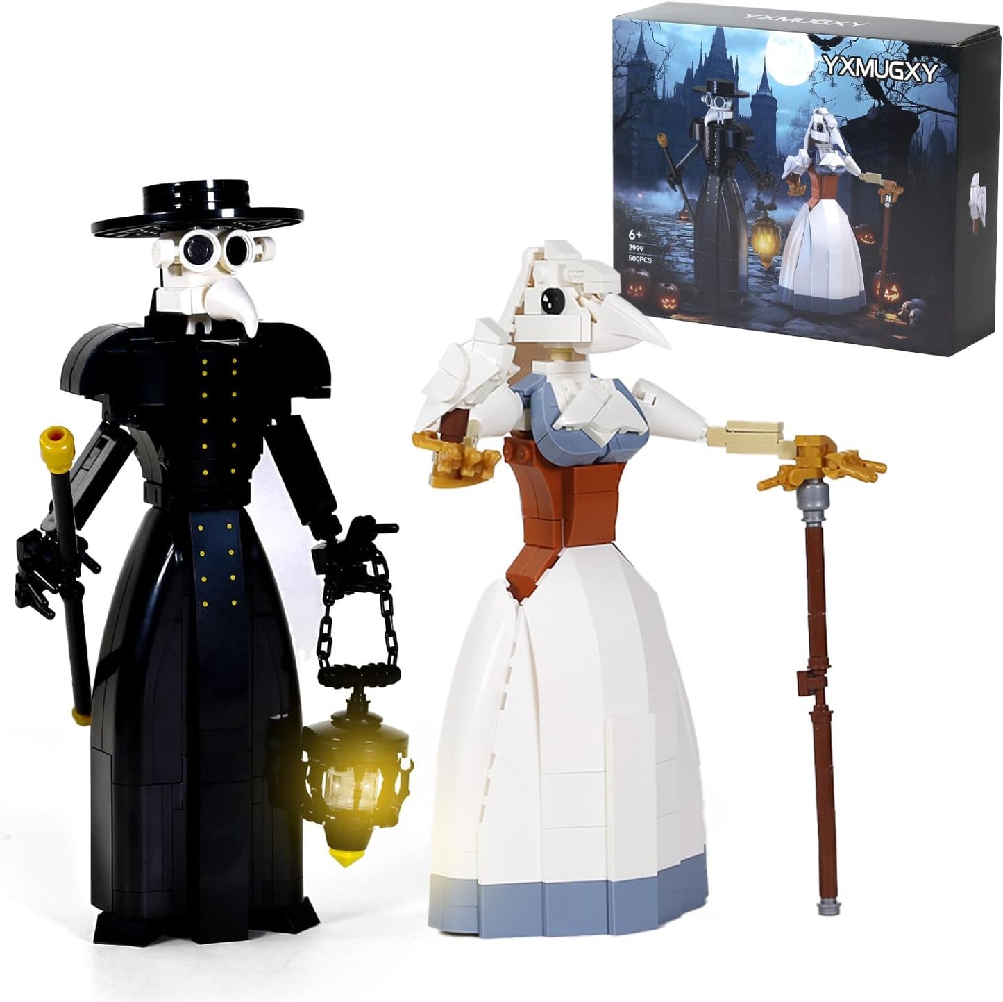 Plague Doctor Building Blocks Set - Unique Medieval Toy Gift