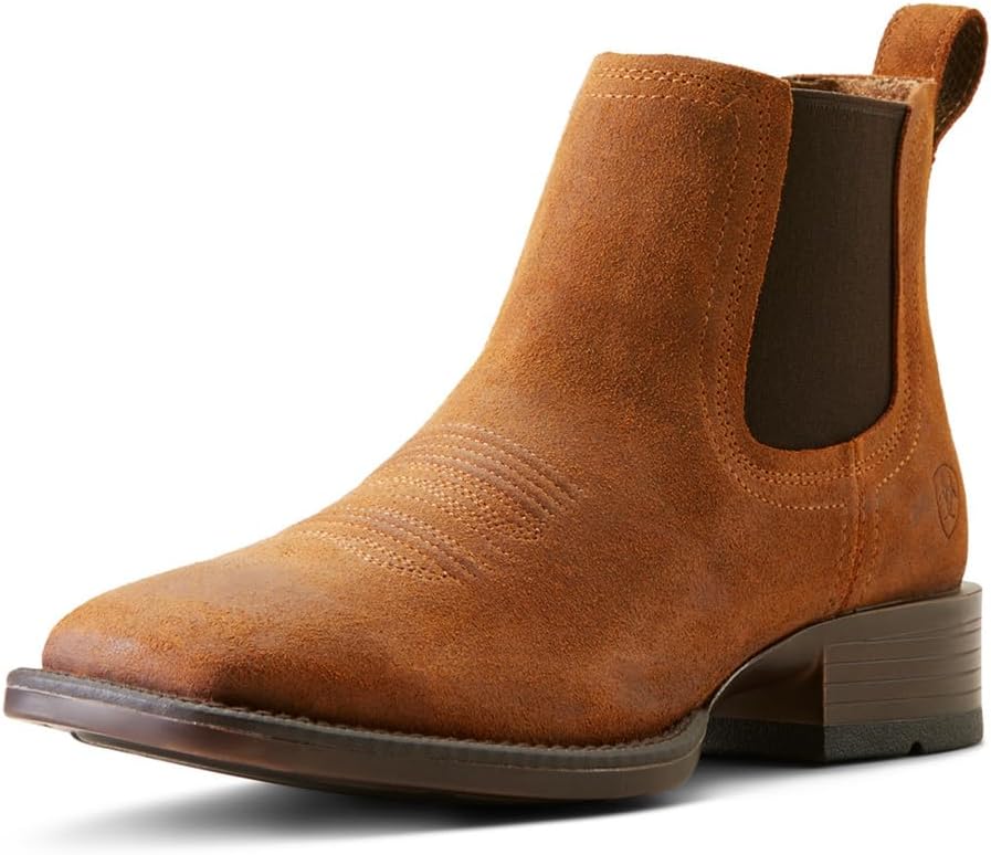 Ariat Men's Booker Ultra Black Square Toe Boot for Comfort