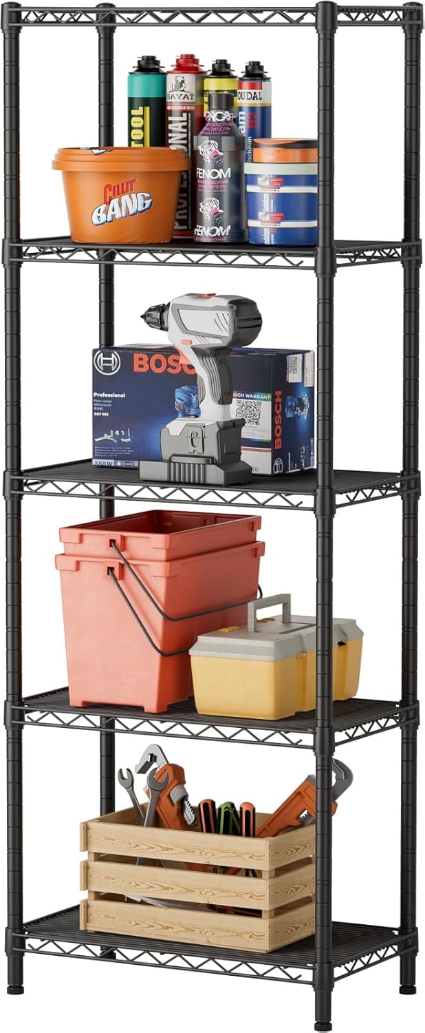 SINGAYE 5 Small Wire Shelves for Kitchen and Home Organization