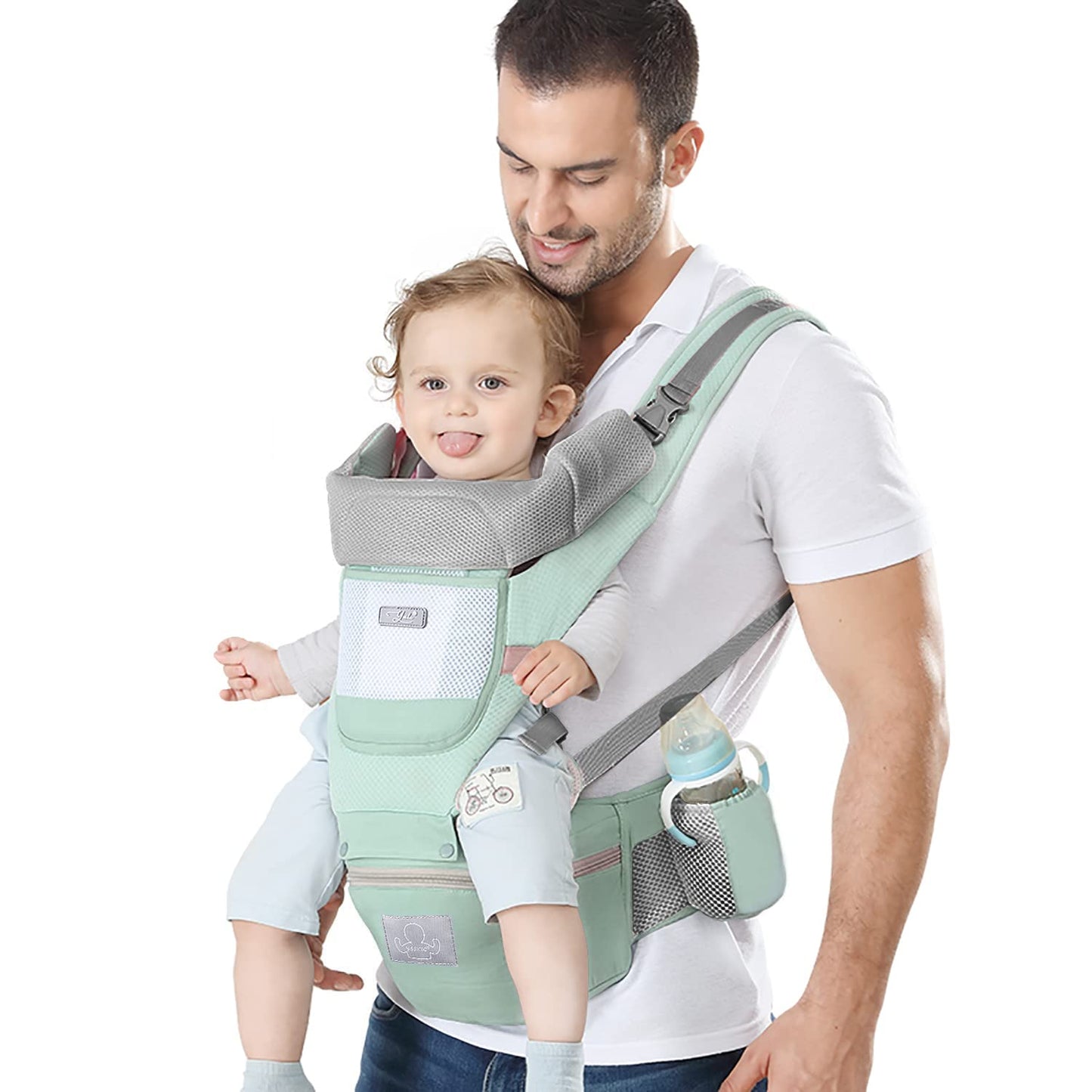 Ergonomic Baby Carrier - Comfort & Support for 7-45lbs