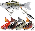 SOSOFISH 5pcs Multi-Jointed Swimbait Lures - Slow Sinking Kit