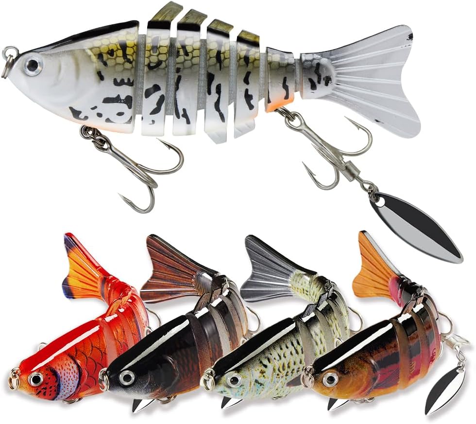5pcs Multi-Jointed Swimbait Set - Lifelike Bass Lures