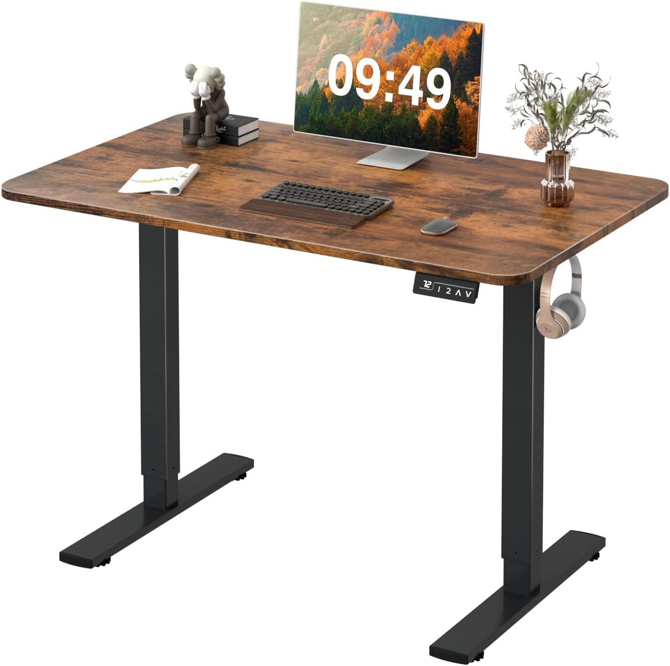 Furmax Electric Height Adjustable Standing Desk for Home Office