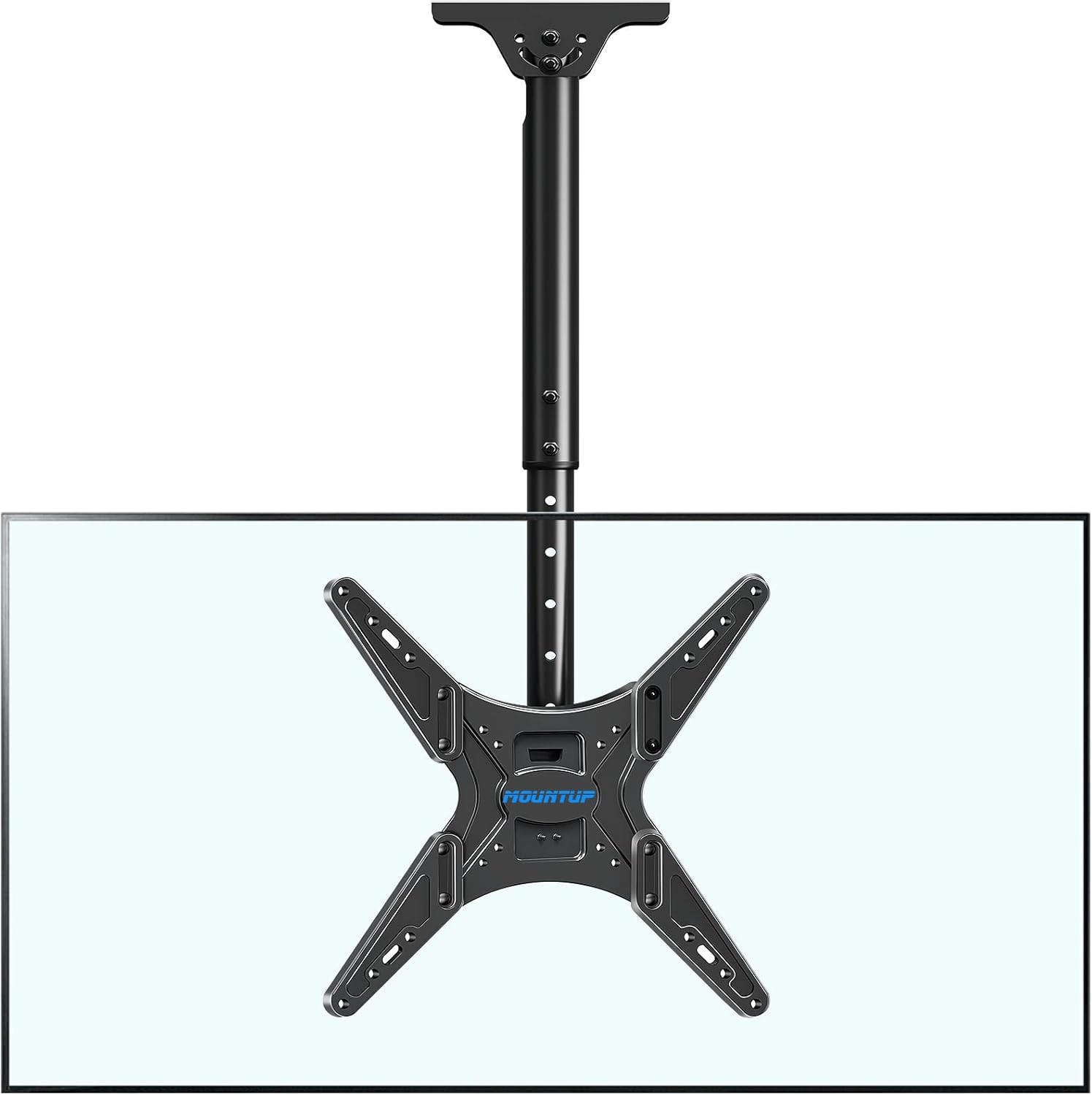 Adjustable Ceiling TV Mount for 24''-65'' TVs, Holds up to 99lbs - MOUNTUP MU0039