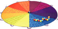 Play Parachute with Balls - 8 ft Rainbow Parachute for Kids
