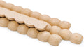 Bobbin Wood Trim 25Pack 34 ft Unfinished Beaded Molding Sticks - DIY