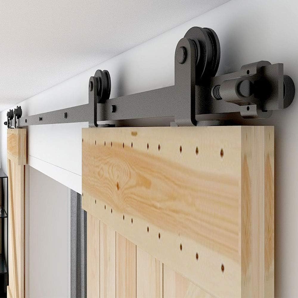 CCJH 14.5FT Sliding Barn Door Hardware Kit for Smooth Operation