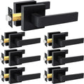 KAMOTA Passage Door Levers - Heavy-Duty Black Door Handles
