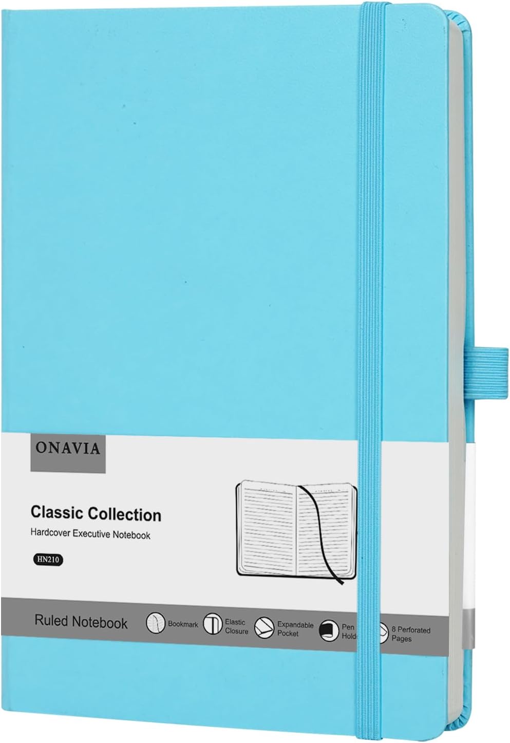 Sky Blue A5 Hardcover Journal, 100 GSM Thick Paper, 160 Pages