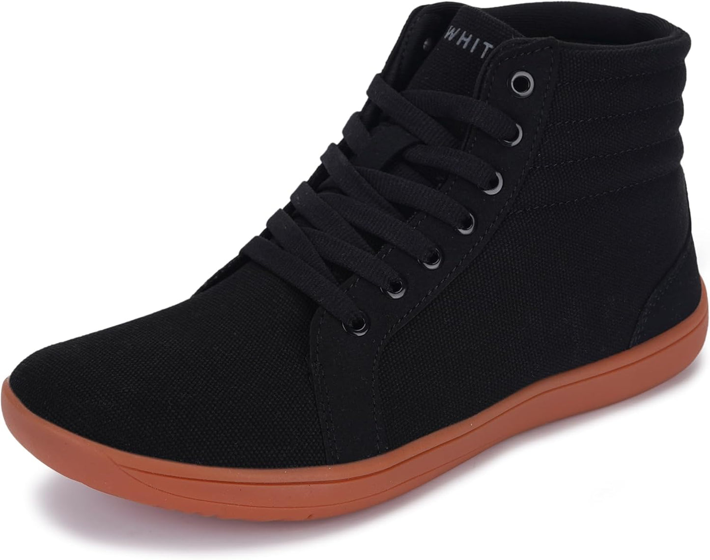 WHITIN Women's Wide High-Top Canvas Sneakers for Comfort