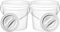 House Naturals 2 Gallon Food Grade BPA Free Bucket Container Set