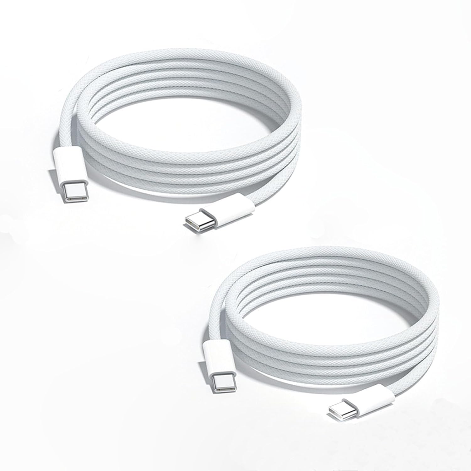 Fast Charge 2-Pack USB-C to USB-C Cable Set by Trendirect