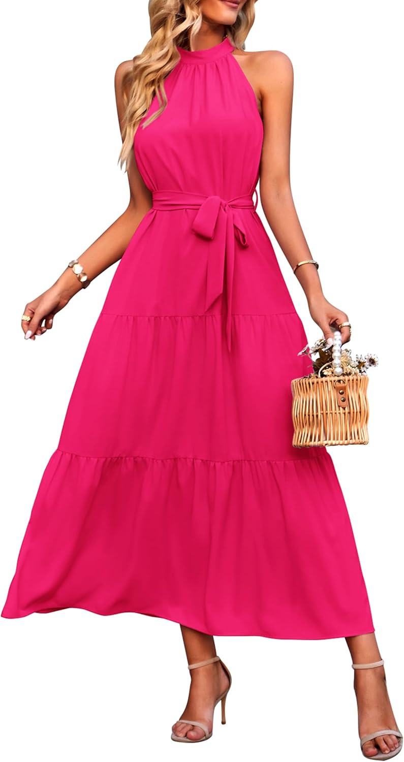 PRETTYGARDEN Women's Summer Floral Maxi Sun Dress for Style