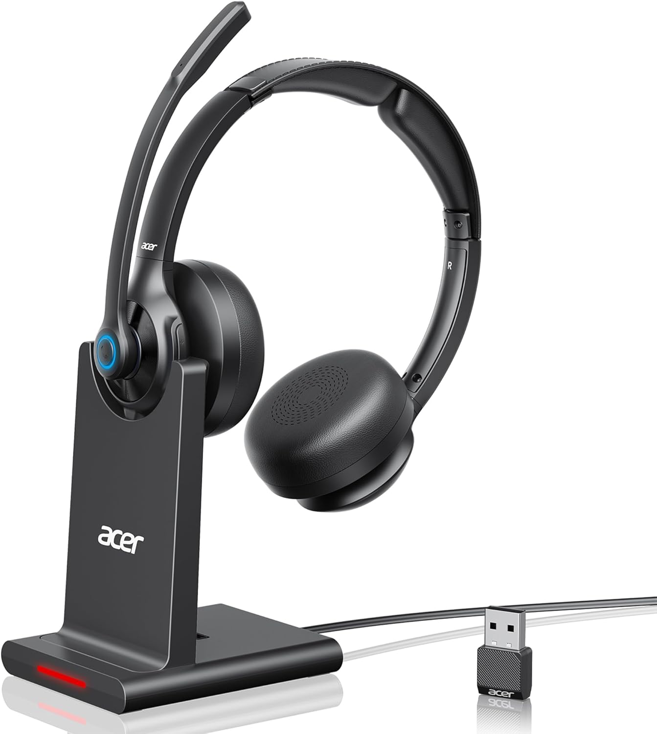 acer Wireless Headset with Mic for Work - 36Hrs Battery Life
