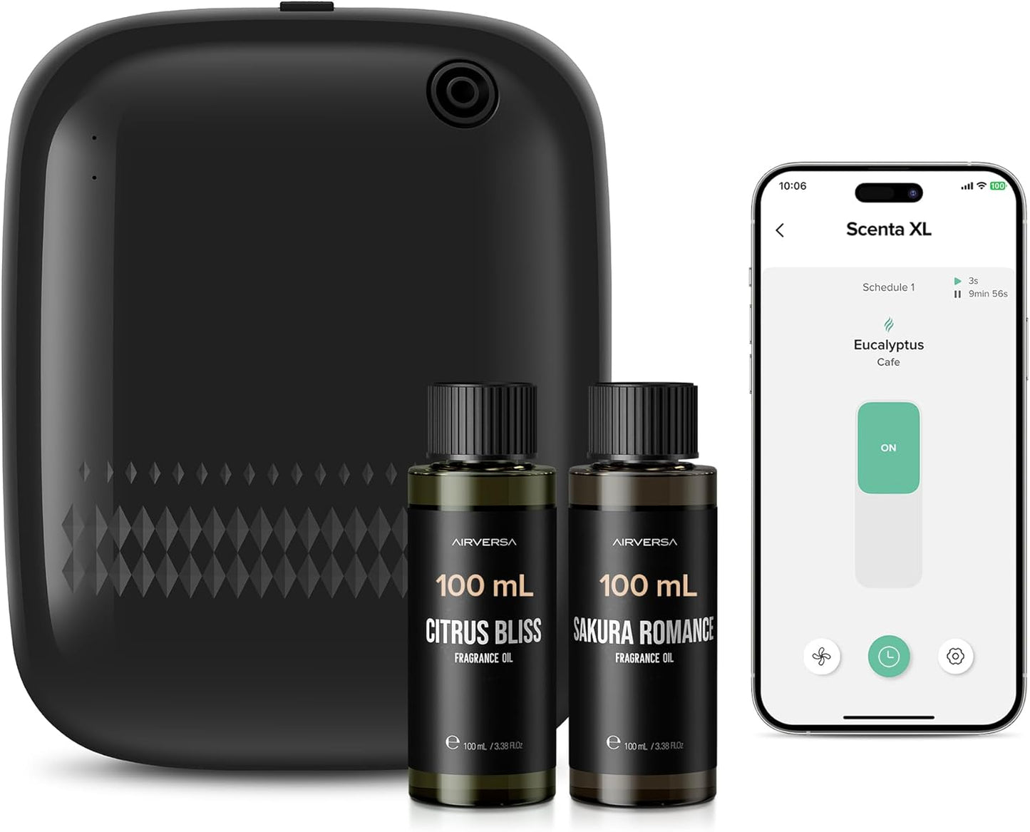 Waterless Essential Oil Diffuser Starter Kit for Large Rooms