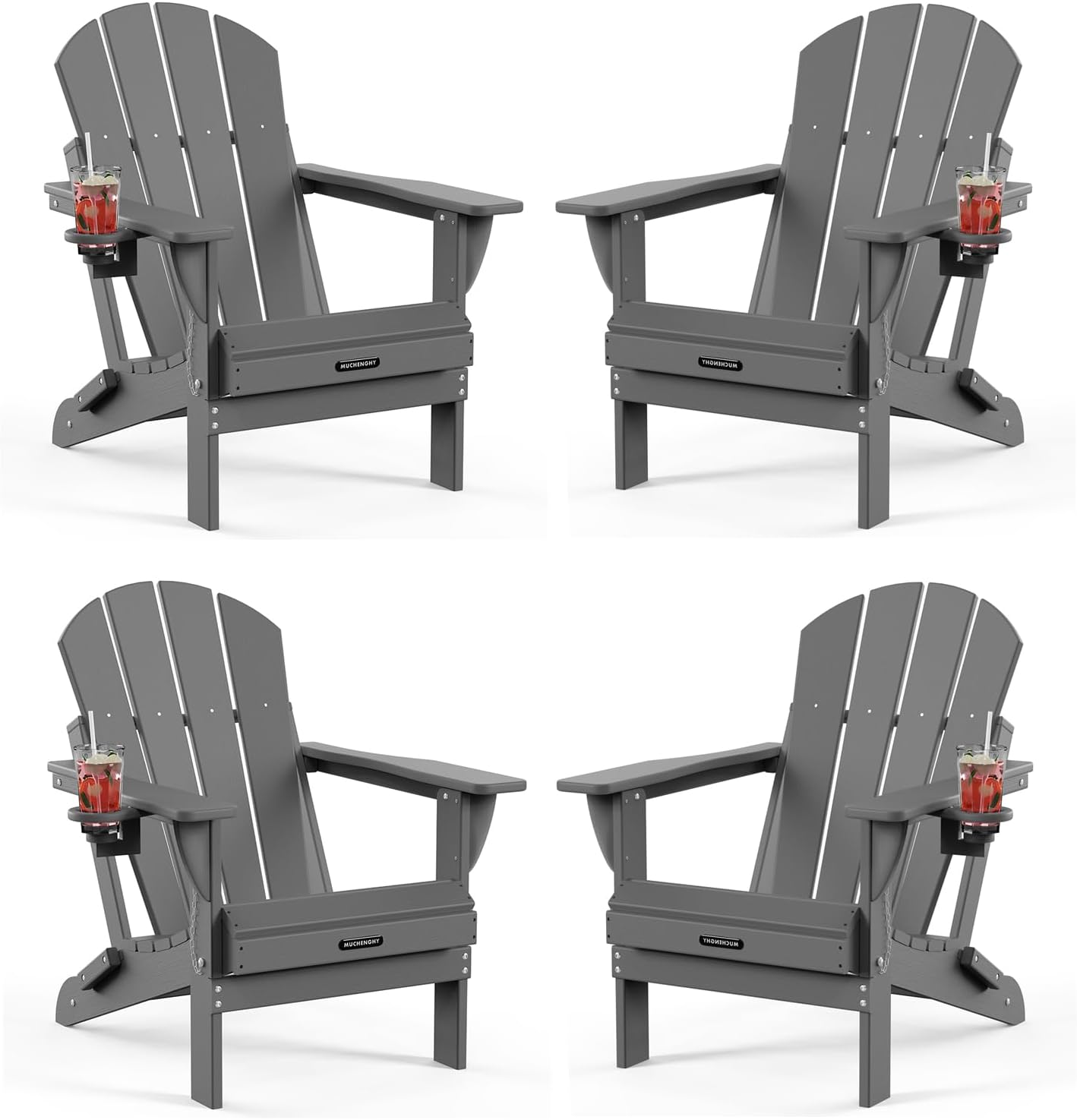 MUCHENGHY Folding Adirondack Chairs for Outdoor Relaxation