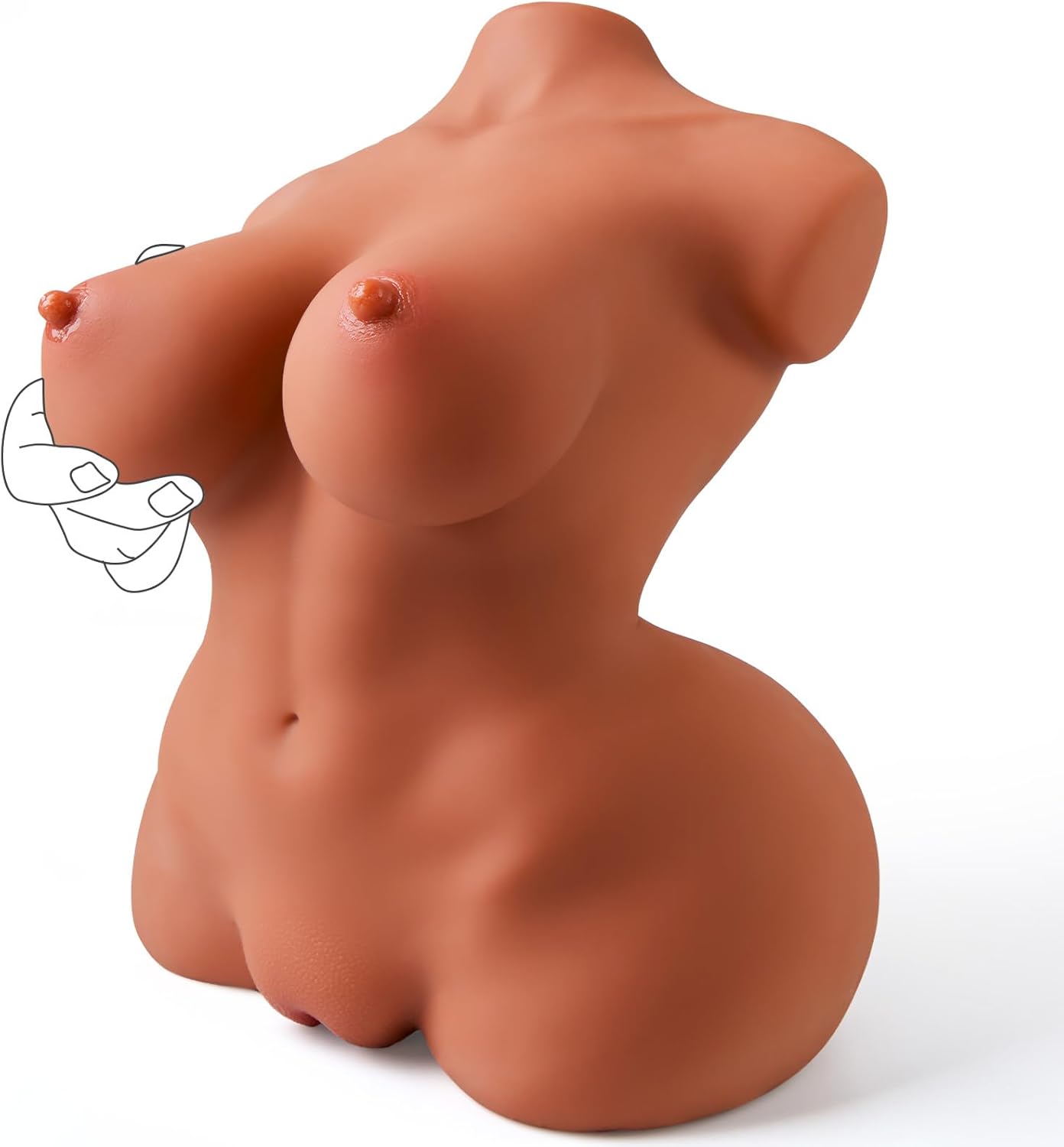 16LB Realistic Male Sex Doll with Textured Channels for Men