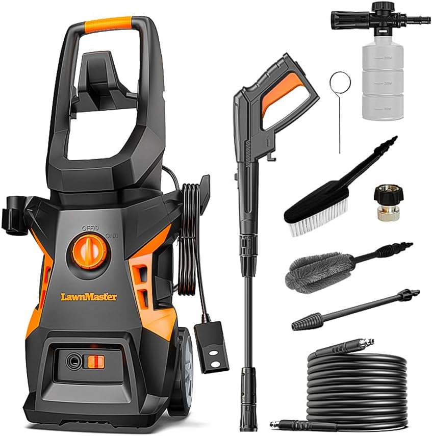 LawnMaster LT506-2000A Electric Pressure Washer for Powerful Cleaning