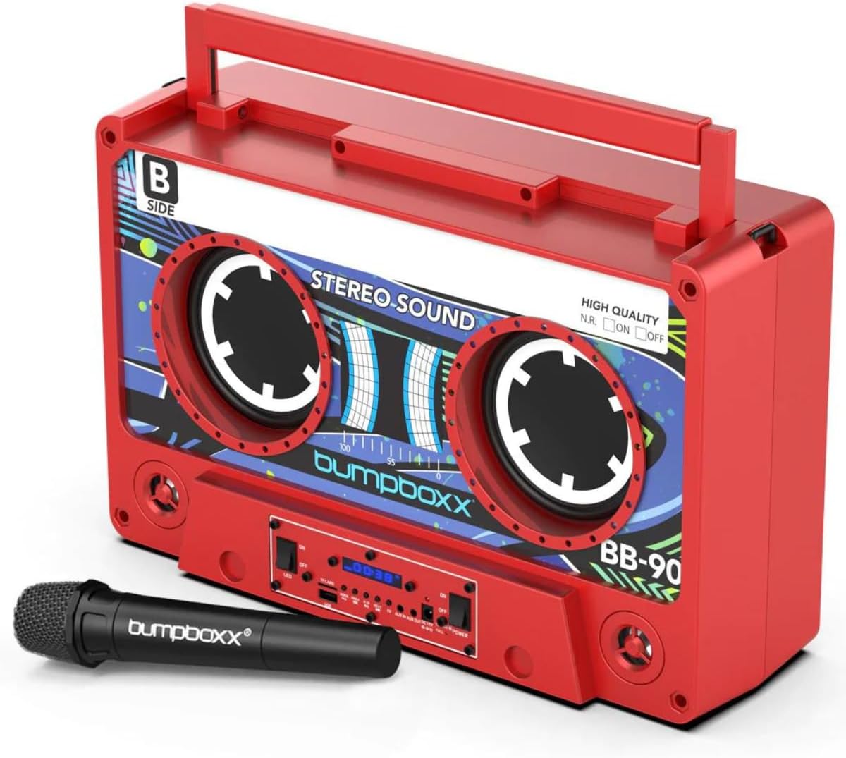 Bumpboxx Remixx Retro Bluetooth Boombox for Ultimate Sound