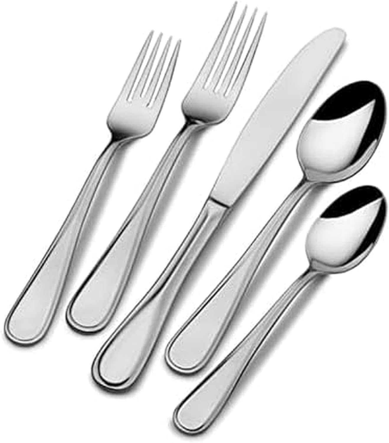 Mikasa Bravo 65-Piece Flatware Set for 12, Quality Stainless Steel
