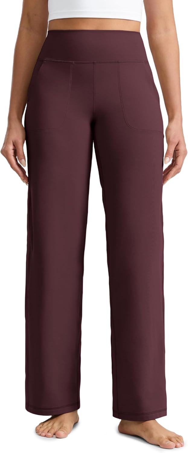 CRZ YOGA Butterlift Wide Leg Pants for Comfy Daily Wear