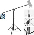 Neewer 2-in-1 Photography Light Stand with 3.8ft Boom Arm - Versatile