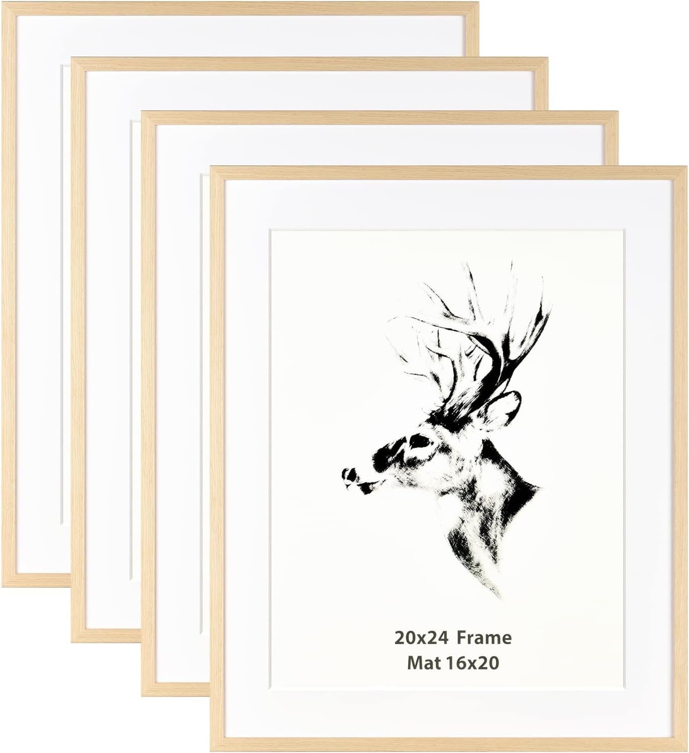 Yaetm 20x24 Picture Frame Set of 4 for Art Prints & Photos