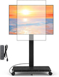 Neothm Mobile TV Cart: Swivel Stand for 32-75 TVs, Height Adjustable & Rotating