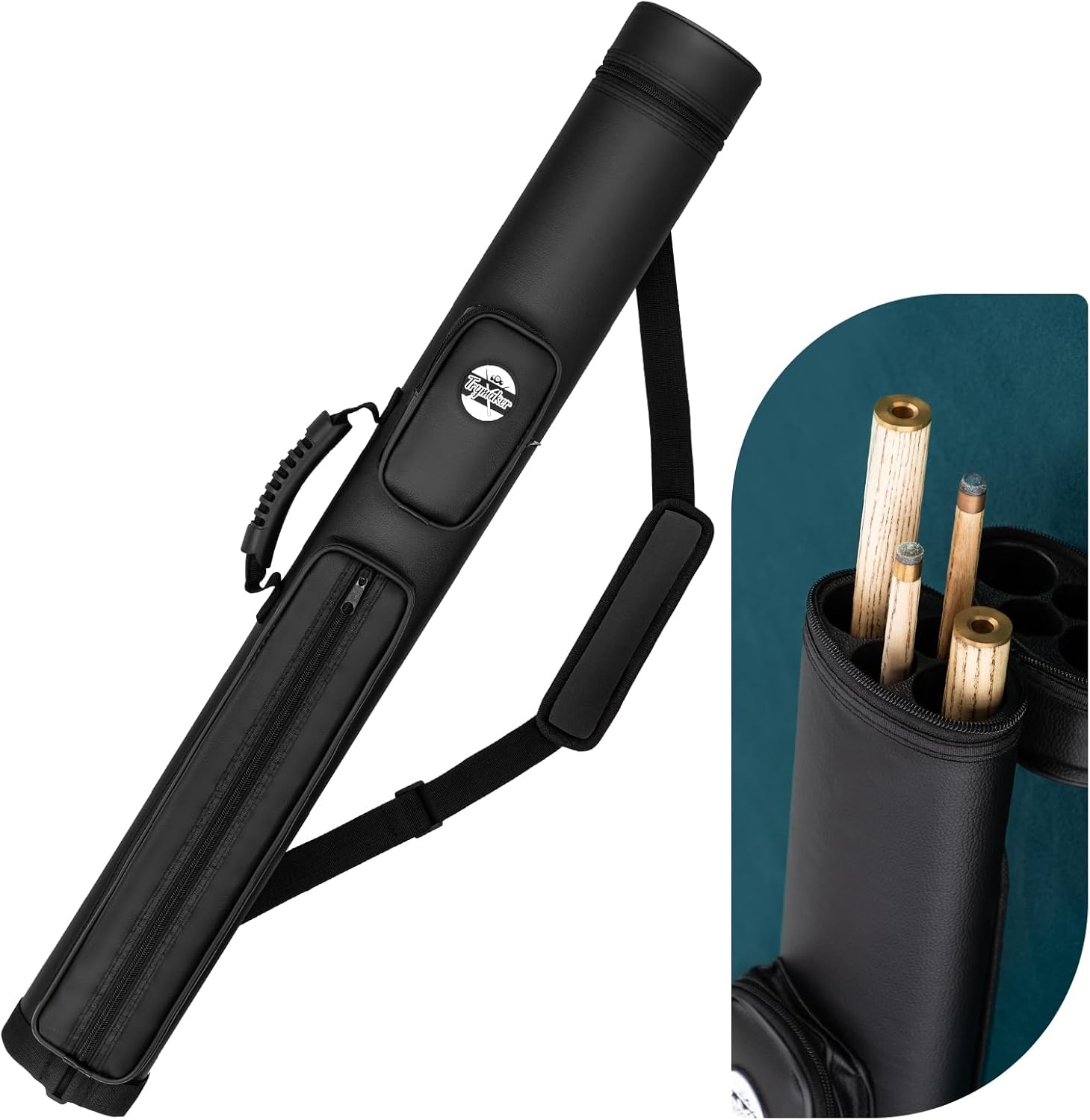 Trymaker 2x2 Pool Cue Case for Billiard Accessories and Protection
