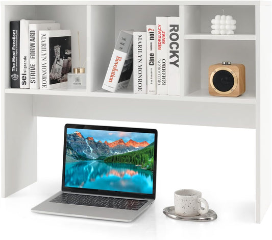 Tangkula Desktop Bookshelf for Organized Computer Desk Storage