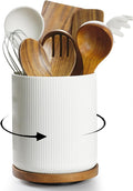 getstar 360 Rotating Large Kitchen Utensil Holder - Elegant Ceramic