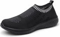Women Lightweight Walking Slip On Sneakers - Breathable Mesh Comfort