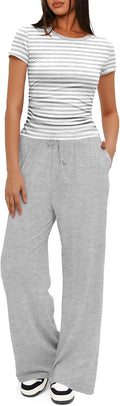 Darong Women's 2 Piece Lounge Set - Soft Ruched Top (Style HSDX)