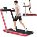 2 in 1 Folding Treadmill with Dual Display - Compact Home Cardio