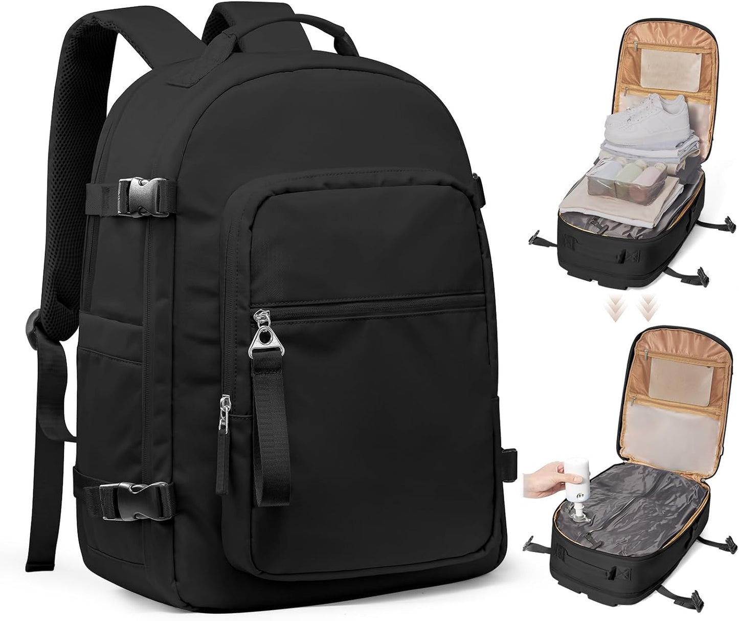 Vacuum Backpack Travel with Pump for Ultimate Compression