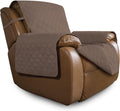 Oversized Recliner Slipcover in Brown - Water Resistant Quilted Cover