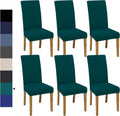 Dining Chair Covers Set of 6 - Stretch Slipcovers for Parsons Chairs