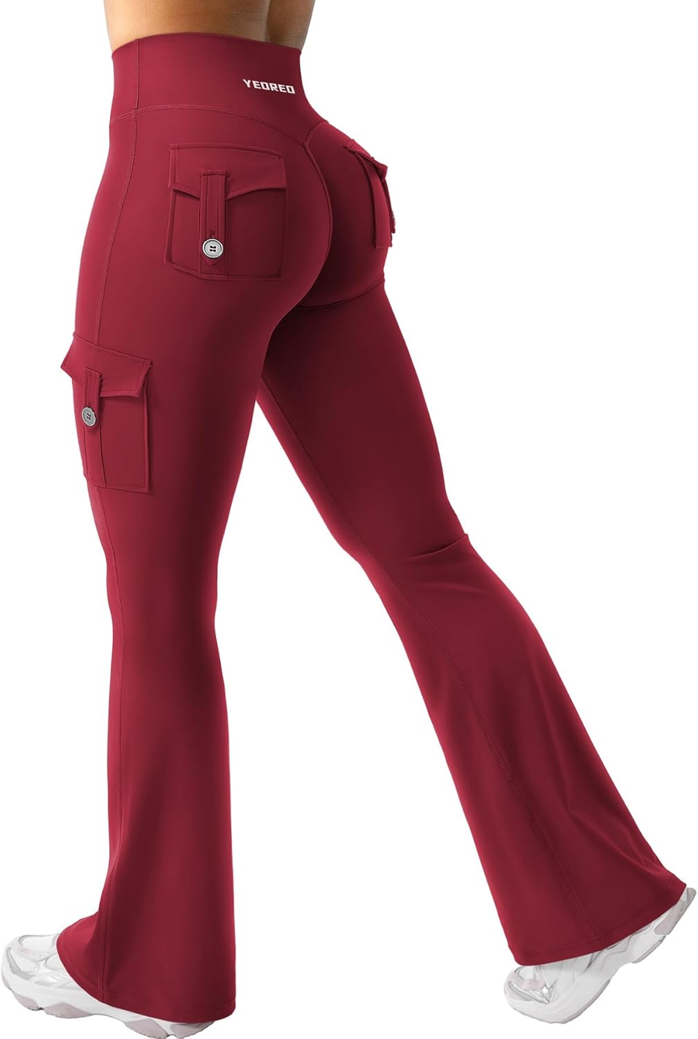 YEOREO CoreFlex Women Workout Flare Leggings with Pockets