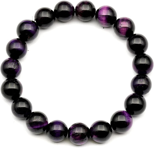 Natural Fluorite Beaded Stretchy Bracelet for Healing and Style