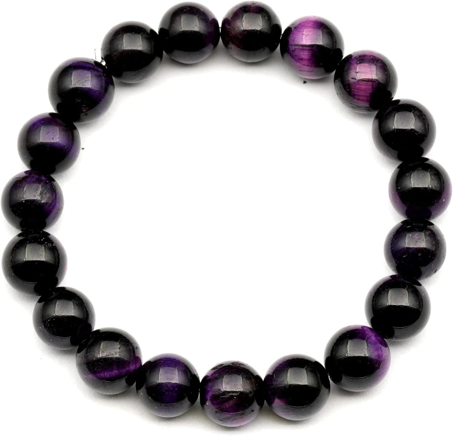 Natural Fluorite Beaded Stretchy Bracelet for Healing and Style
